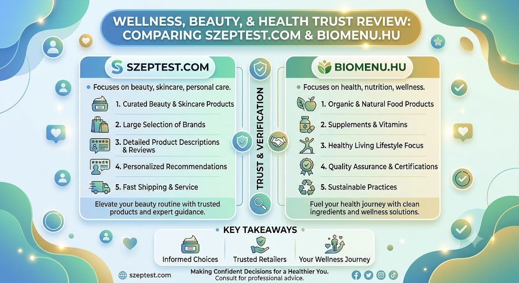 Wellness, Szépség és Egészség Bizalmi Szemle: A szeptest.com és a biomenu.hu Összehasonlítása